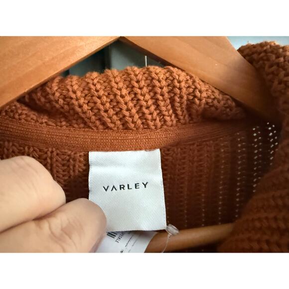 nwt VARLEY sz XS Willard Knit Pullover in Caramel Cafe - Picture 5 of 6